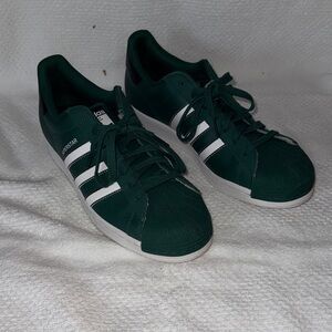Adidas Men's Dark Green Superstar Sneakers